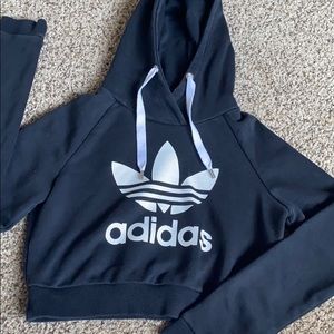 Cropped adidas hoodie